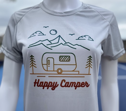 Happy Camper Womens Shirt